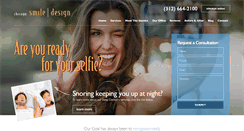 Desktop Screenshot of chicagosmiledesign.com